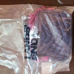 Lands' End Purple and Pink Quilted Bag